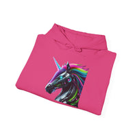 Robo Rainbow Unicorn Unisex Hooded Sweatshirt