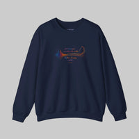 “Art Does Not Reproduce” Wave form Quote Unisex Crewneck Sweatshirt