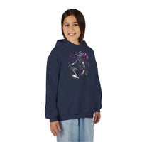 Fierce Ninja Kitty Kids Hooded Sweatshirt