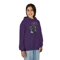 Fierce Ninja Kitty Kids Hooded Sweatshirt