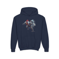 Robo Rooster Kids Hooded Sweatshirt