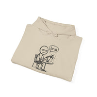 "Bruh" Coffee Unisex Hooded Sweatshirt