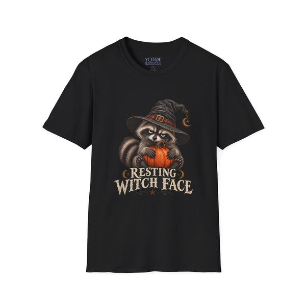 “Resting Witch Face” Raccoon Unisex Tshirt