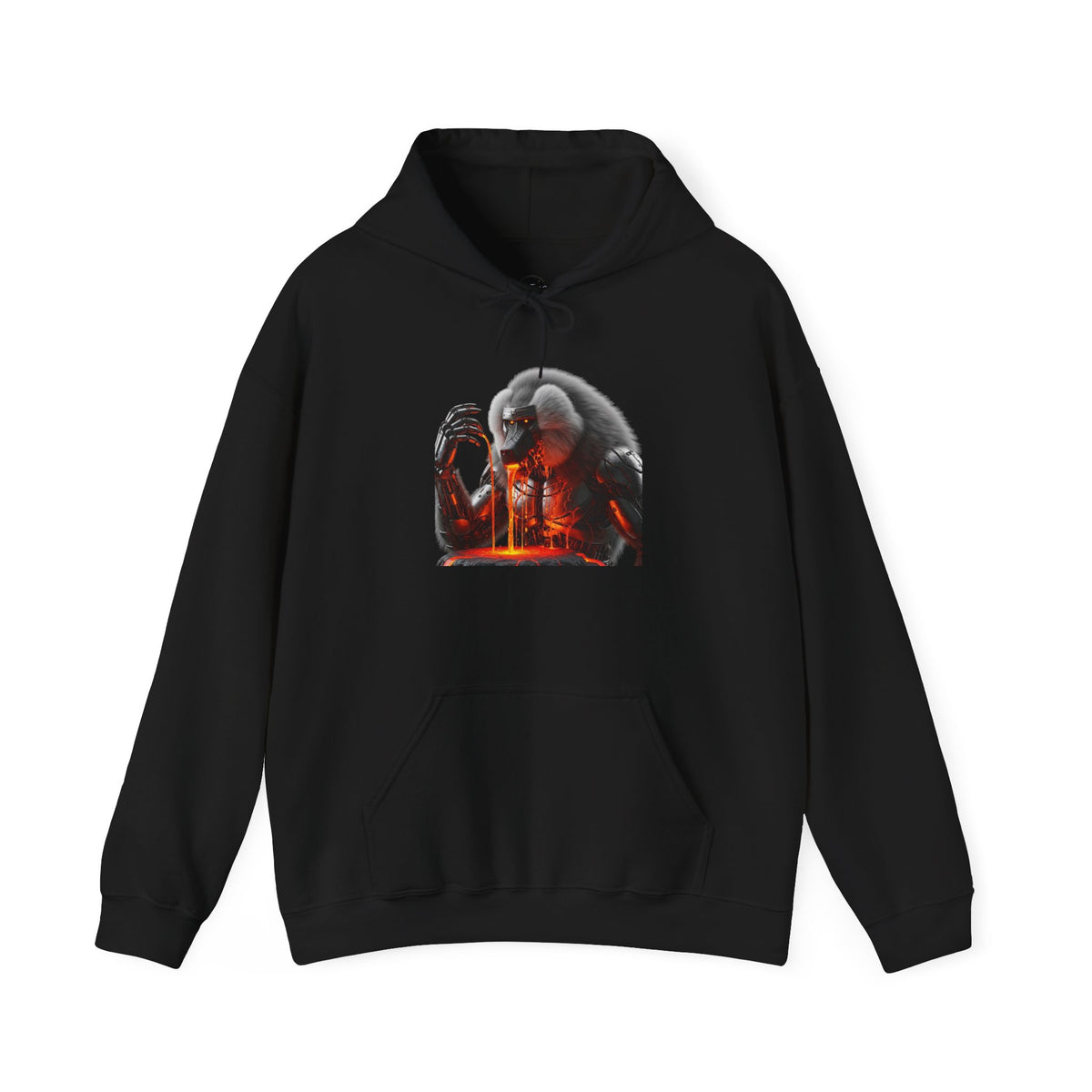 Lava Robot Baboon Unisex Hooded Sweatshirt