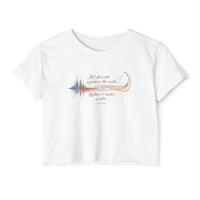 “Art does not reproduce the visible…” Women's Crop Top