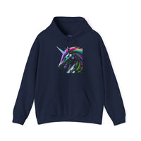 Robo Rainbow Unicorn Unisex Hooded Sweatshirt