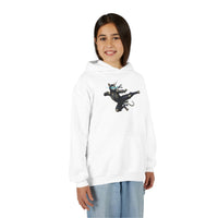 Ninja Unicorn Cat Kids Hooded Sweatshirt