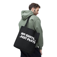 303SoBar- No Shots Just Plots Tote Bag —  Bear & Raccoon