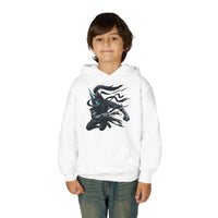Dark Unicorn Cat Kids Hooded Sweatshirt