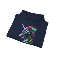 Robo Rainbow Unicorn Unisex Hooded Sweatshirt