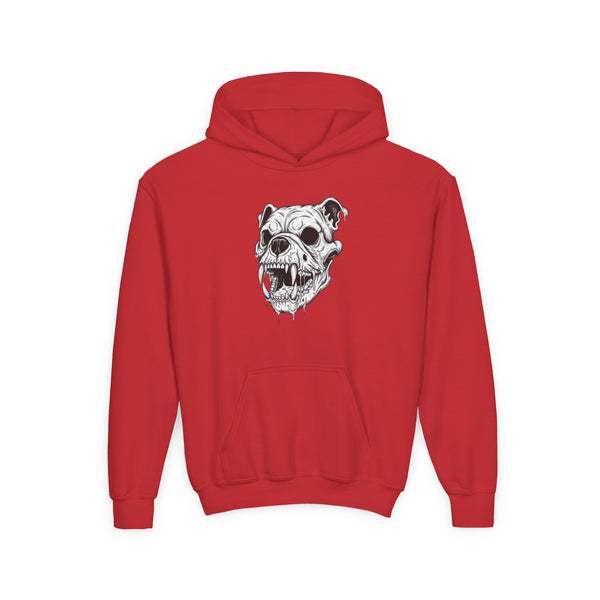 Dog Skull Kids Hooded Sweatshirt