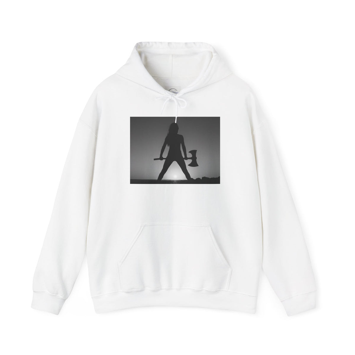 Huntress Battle Axe Warrior Unisex Hooded Sweatshirt