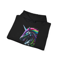 Robo Rainbow Unicorn Unisex Hooded Sweatshirt