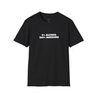 303SoBar "0% Alcohol, 100% Awesome" Sloth Unisex T-Shirt