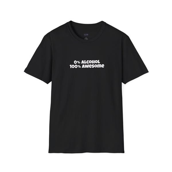 303SoBar "0% Alcohol, 100% Awesome" Sloth Unisex T-Shirt