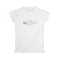 “Art Does Not Reproduce” Wave form Quote Women's T-shirt